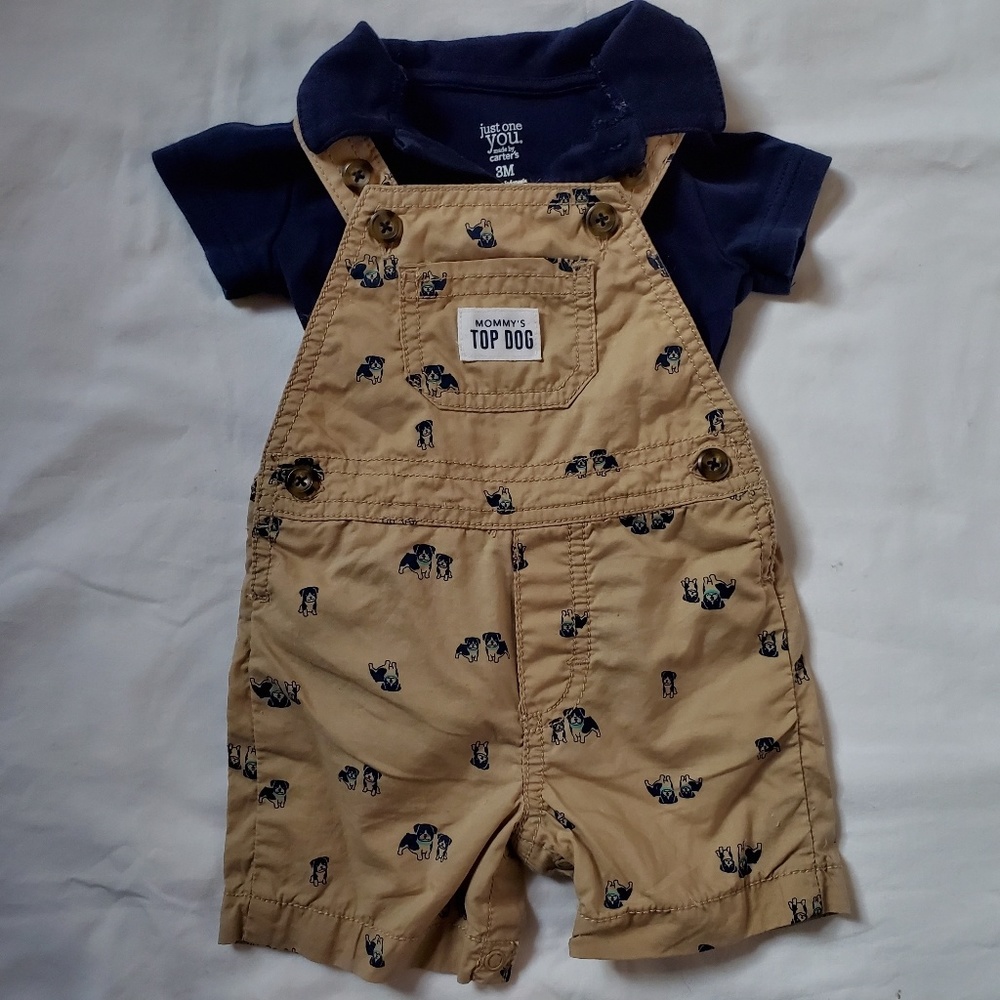 SALE💙5/$25 Baby boy overall outfit